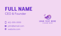 Purple Nautilus Abstract Business Card