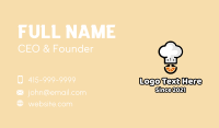 Orange Chef Hat Business Card Design