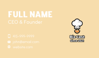 Orange Chef Hat Business Card