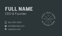 Hipster Business Card example 4