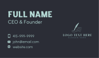 Quill Author Writer Publisher Business Card