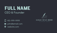 Quill Author Writer Publisher Business Card Design