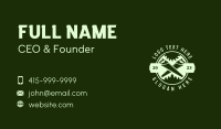 Saw Wood Carpentry Business Card Design