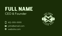 Saw Wood Carpentry Business Card