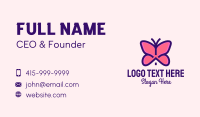 Pink Butterfly House Business Card