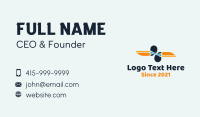 Symmetrical Toucan Link  Business Card Design