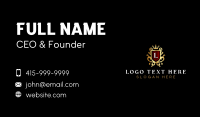 Elegant Shield Crest Business Card