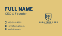 University T & C Monogram Business Card