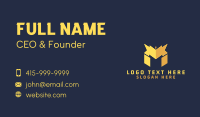 Electric Power Letter M Business Card