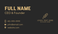 Minimalist Cricket Bat  Business Card Design