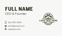 Chainsaw Logging Wood Business Card Design