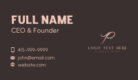 Swash Business Card example 2
