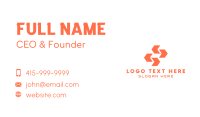 Tech Company Arrows Business Card Design