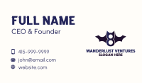 Blue Bat Number 8 Business Card