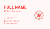 Strawberry Fruit Slushy Business Card