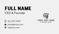 Grim Reaper Skull Mascot Business Card