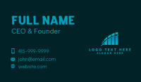 Stock Market Graph Business Card Design