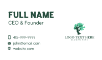 Human Face Tree Business Card Design