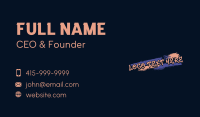 Graffiti Spray Wordmark Business Card