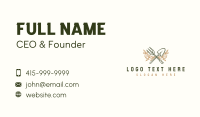 Gardening Landscaping Shovel Business Card Design