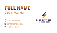 Electric Bolt Lightning Business Card