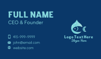 Fish Water Drop Business Card