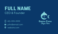 Fish Water Drop Business Card