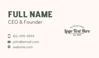 Generic Script Brand Business Card