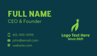 Green Star Leaf  Business Card