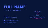 Neon Summer Nightlife Business Card