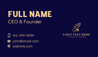 Feather Quill Pen Business Card Design