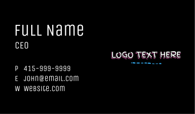 Playful Handwriting Wordmark  Business Card Image Preview