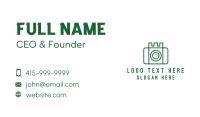 Castle Camera Outline Business Card