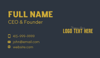 Elegant Designer Wordmark Business Card