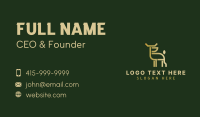 Luxury Deer Outline  Business Card Design