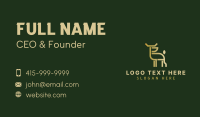 Luxury Deer Outline  Business Card