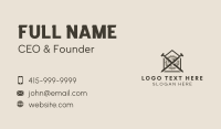 Cross Nail Saw Blade House Business Card Design