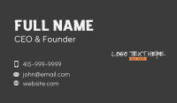 Pop Culture Business Card example 1