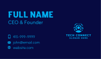 Human Globe Profile Business Card