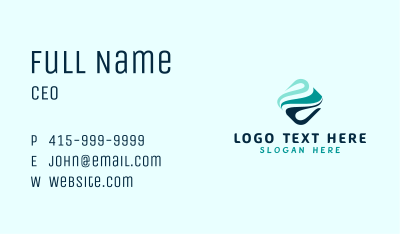Creative Biotech Wave Business Card Image Preview