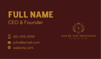 Luxe Royalty Lettermark Business Card
