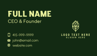 Green House Leaf Realty Business Card Design