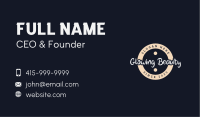 Apparel Branding Wordmark Business Card