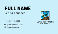 Pine Tree Forest Mosaic Business Card