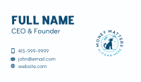 Dog Grooming Blower Business Card
