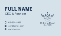 Star Taurus Outline Business Card