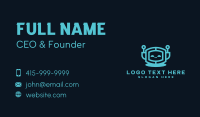 Cybernetic Programmer Robot Business Card