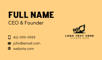 Excavator Business Card example 3