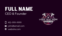 Hammer Carpentry Roofing Business Card Design