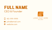 Natural Messaging Letter Business Card Design